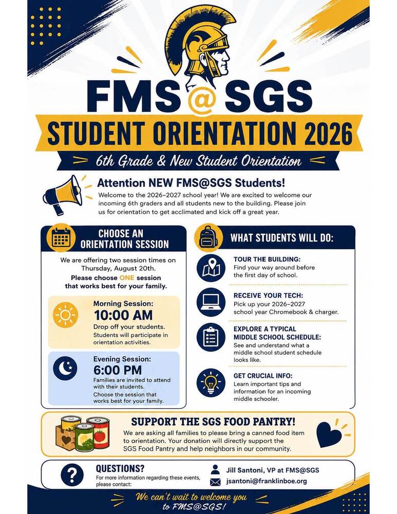 6th Grade & New Student Orientation