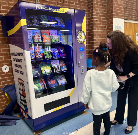Hillcrest staff brought the magic of reading to life by dressing up as their favorite storybook characters! As part of an Underground Spirit Day, Hillcrest celebrated in style and built excitement for the big reveal—the brand new book vending machine generously donated by Praise Presbyterian Church. 💙🙌 What an amazing way to spark a love of reading and community connection!