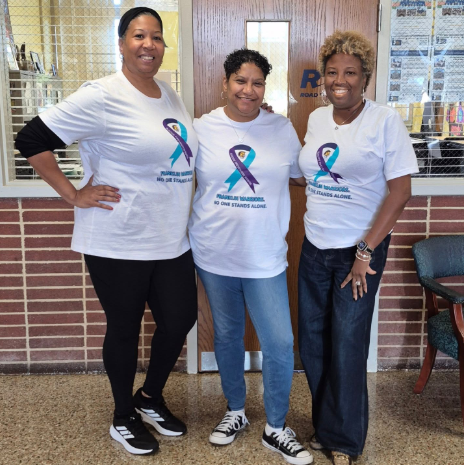 We supported the end of Suicide Prevention month by wearing our t-shirts. Thank you Britton, Mrs. Peters, and Ms. Kea for supporting our students! No one stands alone!