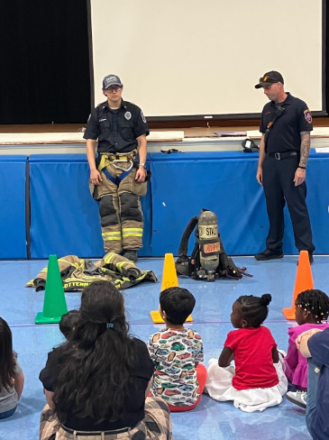Fire Prevention Week at PGM! Thank you, East Franklin Fire Department, for educating our Panda Warriors on fire prevention best practices! Semana De Prevención de Incendios. Gracias al departamento de bomberos de East Franklin!