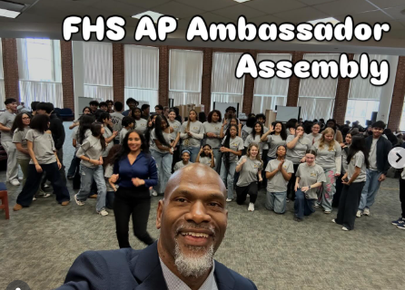 It was great to team up with @kguerrero_fhs and our AP Ambassadors at FHS to encourage students to #Take the Leap to AP. You belong in every space and you are #ready4rigor #collegeready