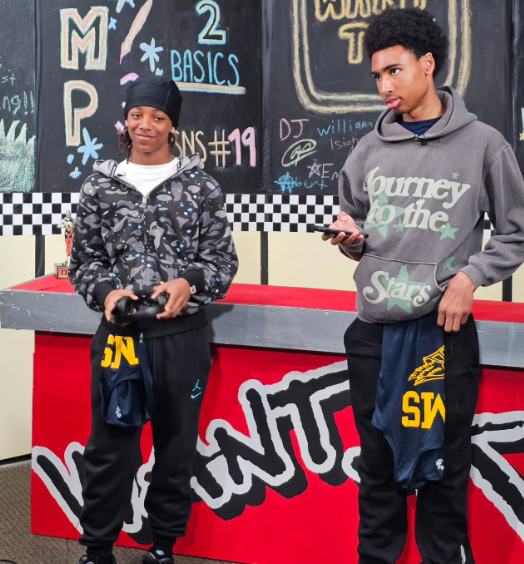 FHS WANT-TV crew mentored 8th graders from @fms_hsc.nj and @rsolomon.sgs. The middle school students scripted, hosted, recorded segments & edited a Take-Over episode of @want.tv.