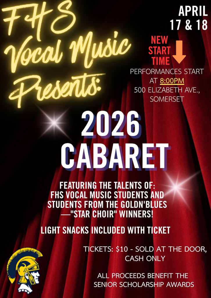 Please support!  Cabaret show at FHS 4/17&4/18 at 8pm - $10 cash only at door