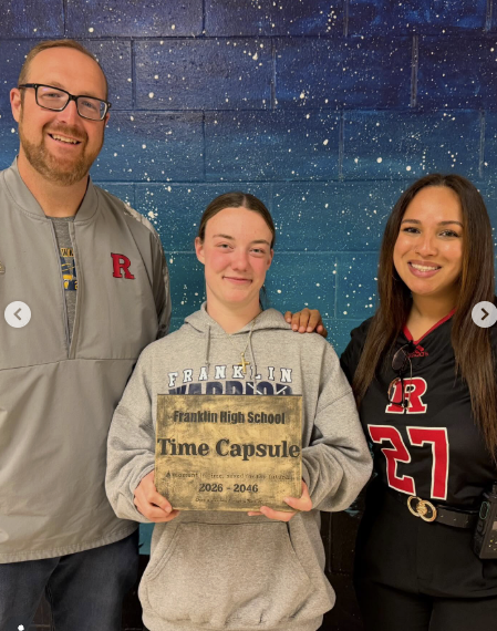 A huge thank you to senior Cara Merris for creating a beautiful ceramic plate to commemorate the placement of the time capsule celebrating FHS’s 20th anniversary. It’s especially meaningful to have a connection across the years, with Cara carrying on the legacy of alumni like Dean Jason Yanchuck from the Class of 2006. A full-circle moment!