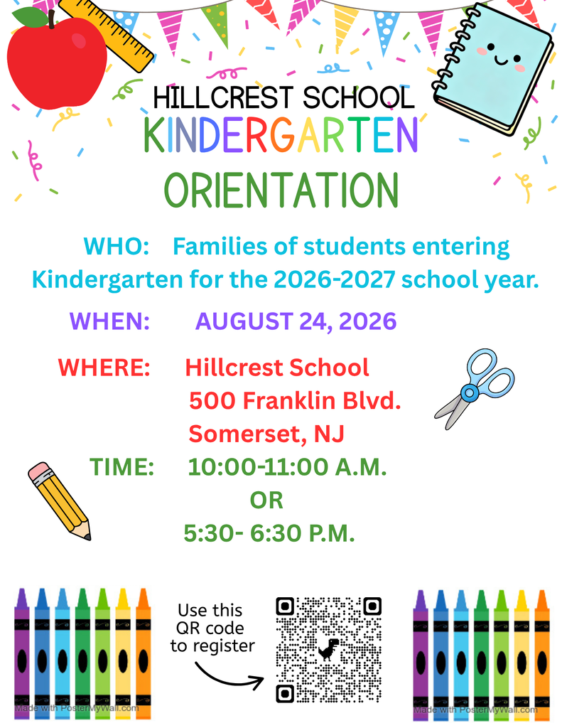 Join us for our Kindergarten Orientation on 8/24 from 10:00-11:00am