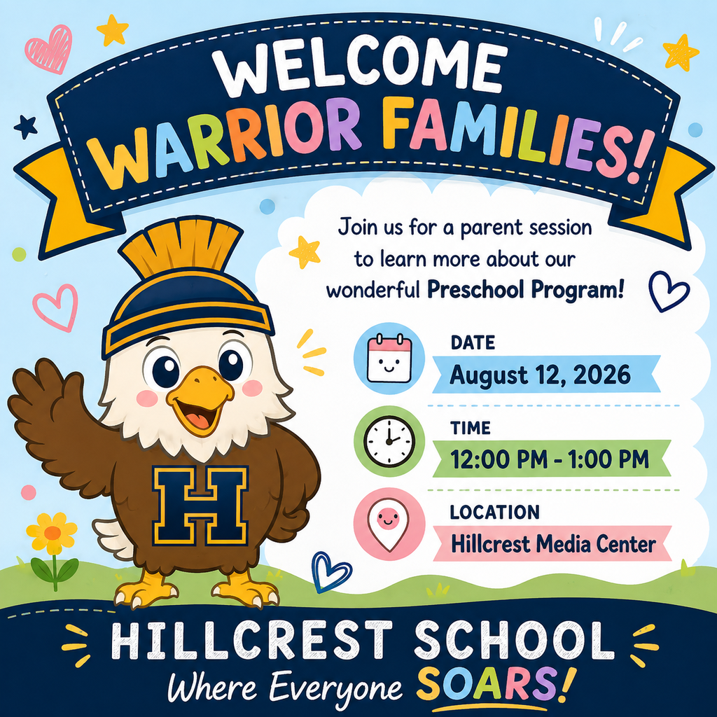 Parents/Guardians, come join us for our Preschool Parent Information session on August 12th from 12:00pm-1:00pm