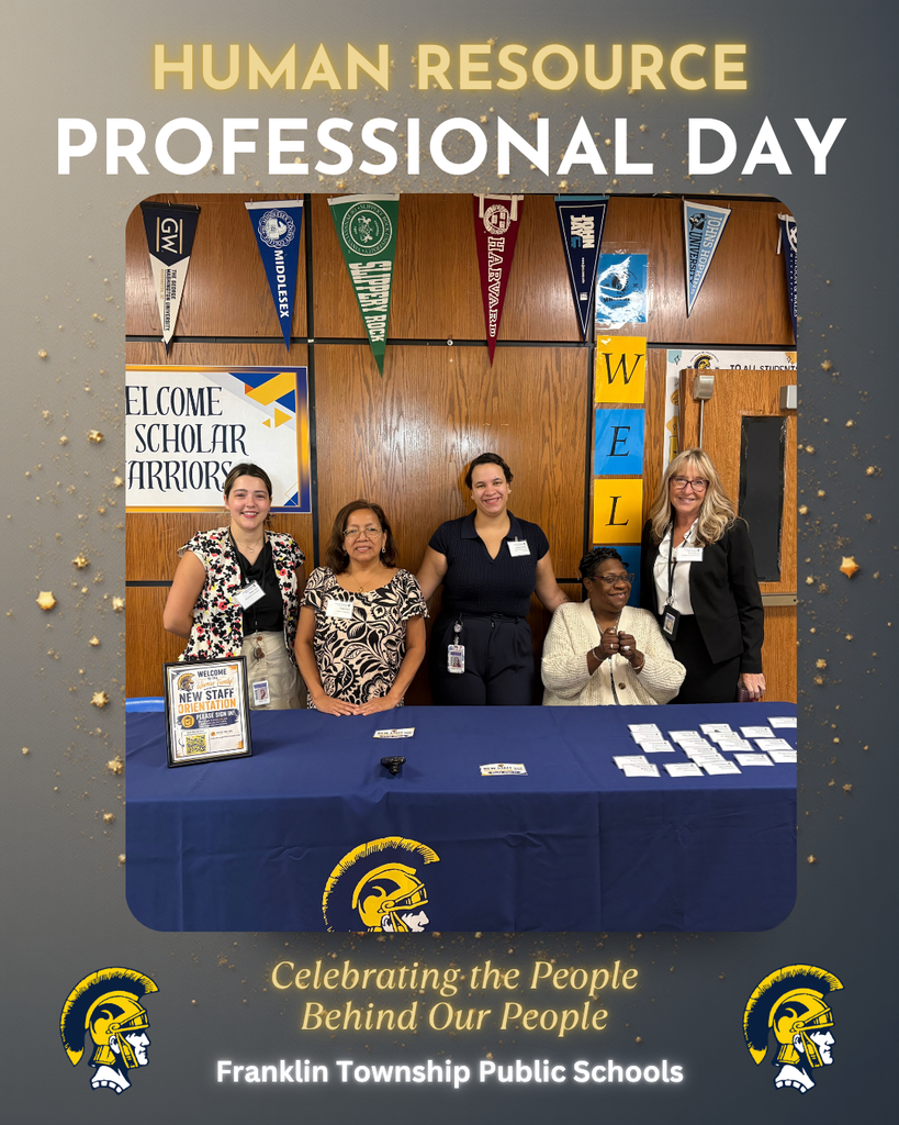 Five women stand behind a blue table in a room. A gold text overlay reads "HUMAN RESOURCE PROFESSIONAL DAY" and "CELEBRATING THE PEOPLE BEHIND OUR PEOPLE".