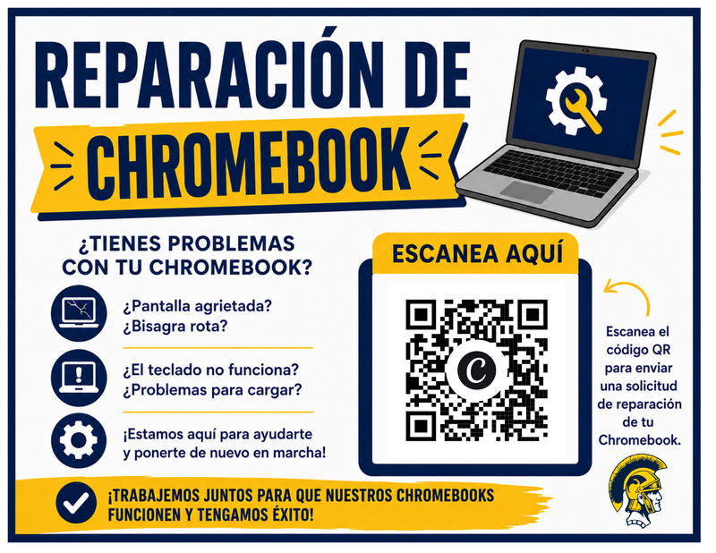 Chromebook Repair? Scan the QR Code