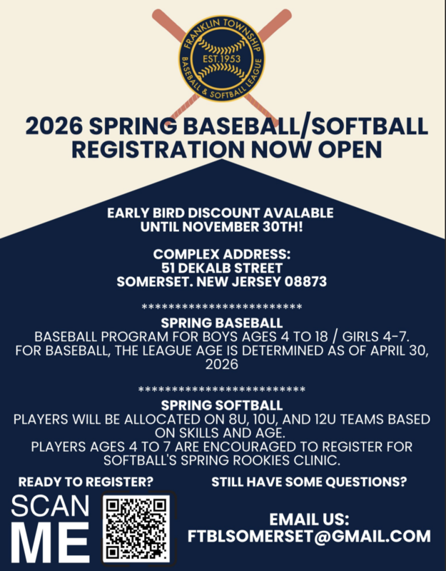 2026 Spring Baseball/Softball Registration