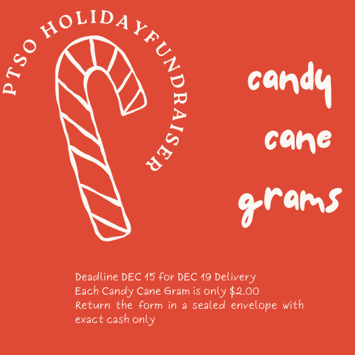 PTSO Holiday Candy Cane Gram Fundraiser