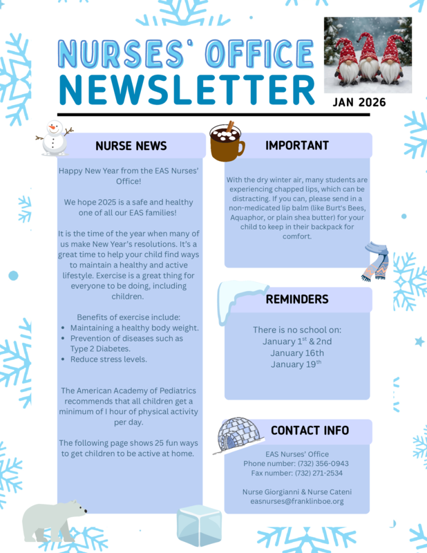 EAS Nurses Newsletter January 2026