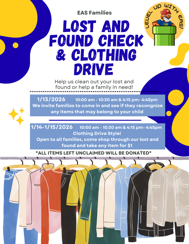 Lost and Found Check & Clothing Drive