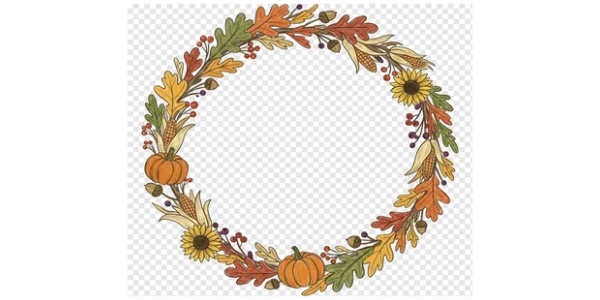 Fall Wreath Clip Art