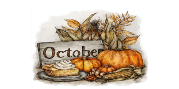 October Clip Art