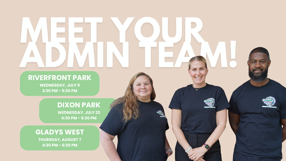 Meet your admin team - dates below