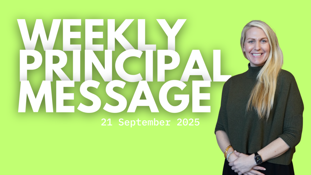 weekly principal message