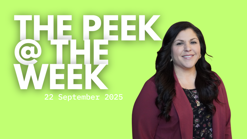peek @ the week - 22 september 2025