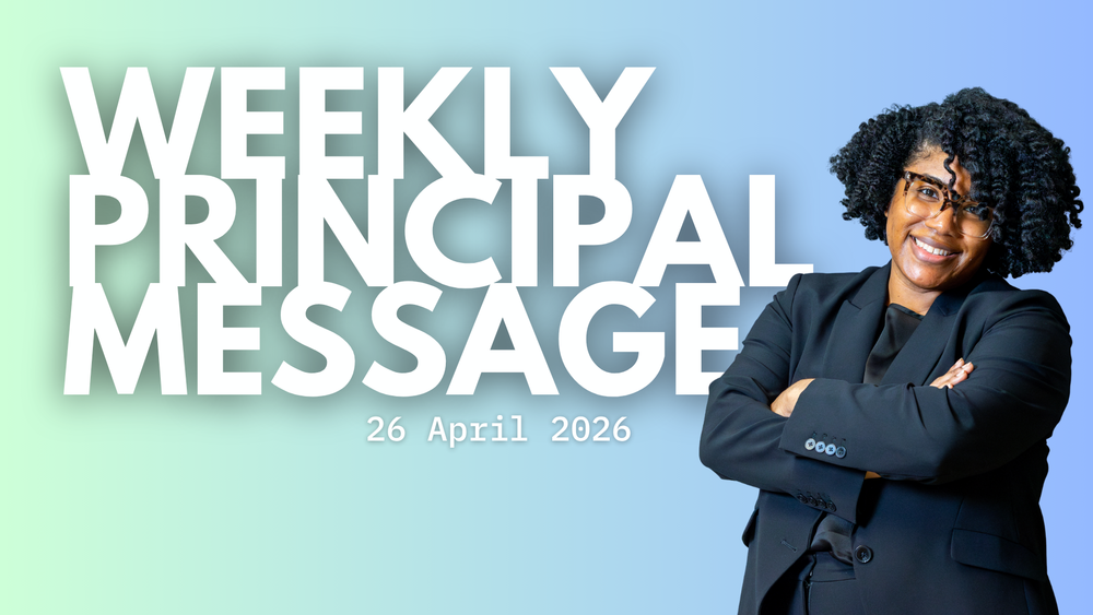 weekly principal message