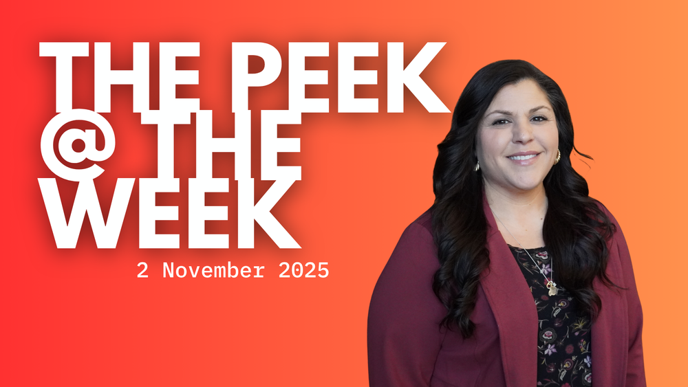 Peek @ the Week - 2 Nov 2025
