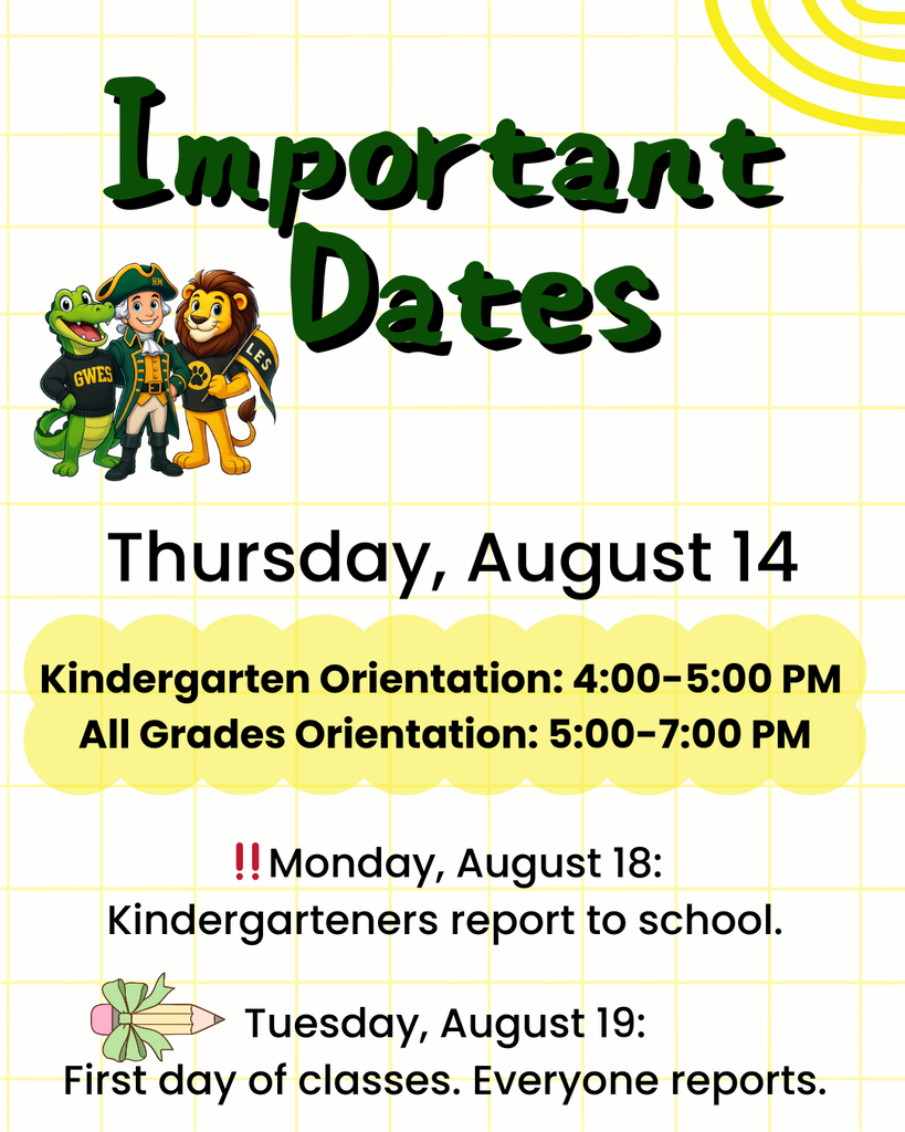 📢 Reminder for Families! Tonight is Orientation Night at all three of our elementary schools! 🎉 🧸 Kindergarten Only: 4–5 PM 📚 All Grades: 5–7 PM We can’t wait to see our students and families as we get ready for a fantastic school year! 💙🍎