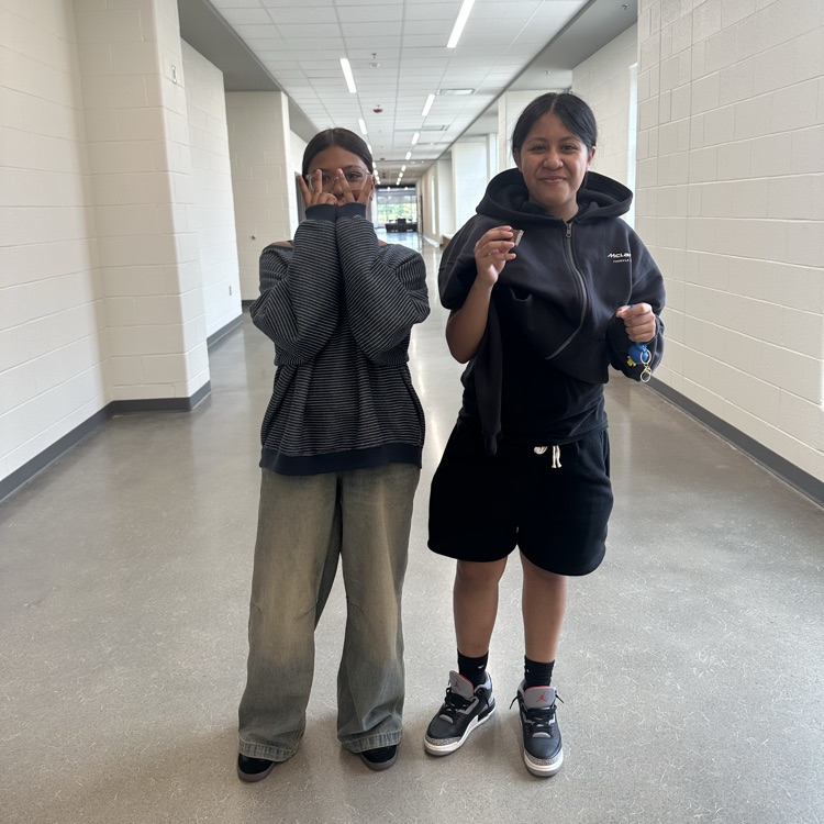 Students posing