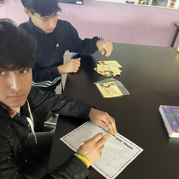 ELL students matching nouns!