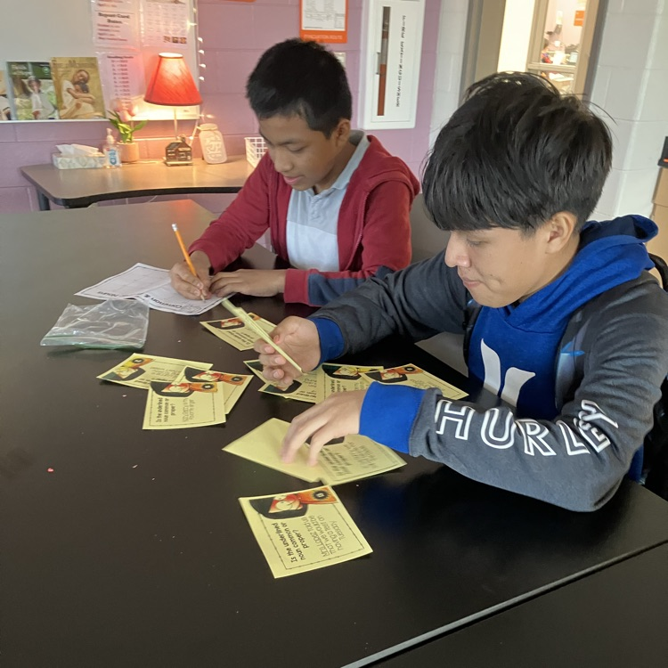 ELL students matching nouns!