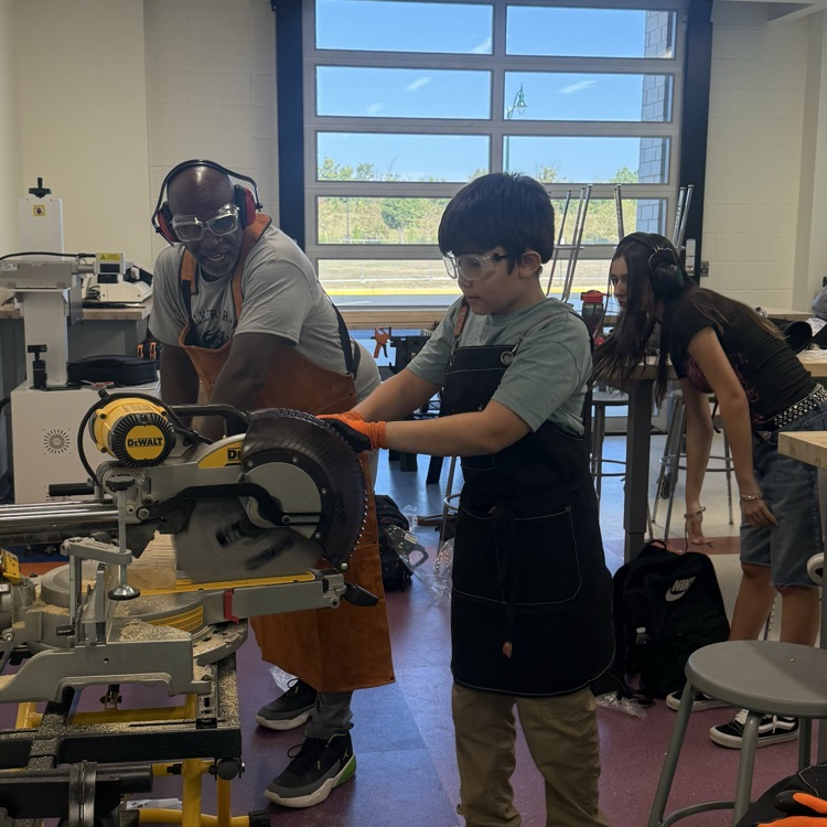 Kids using power tools