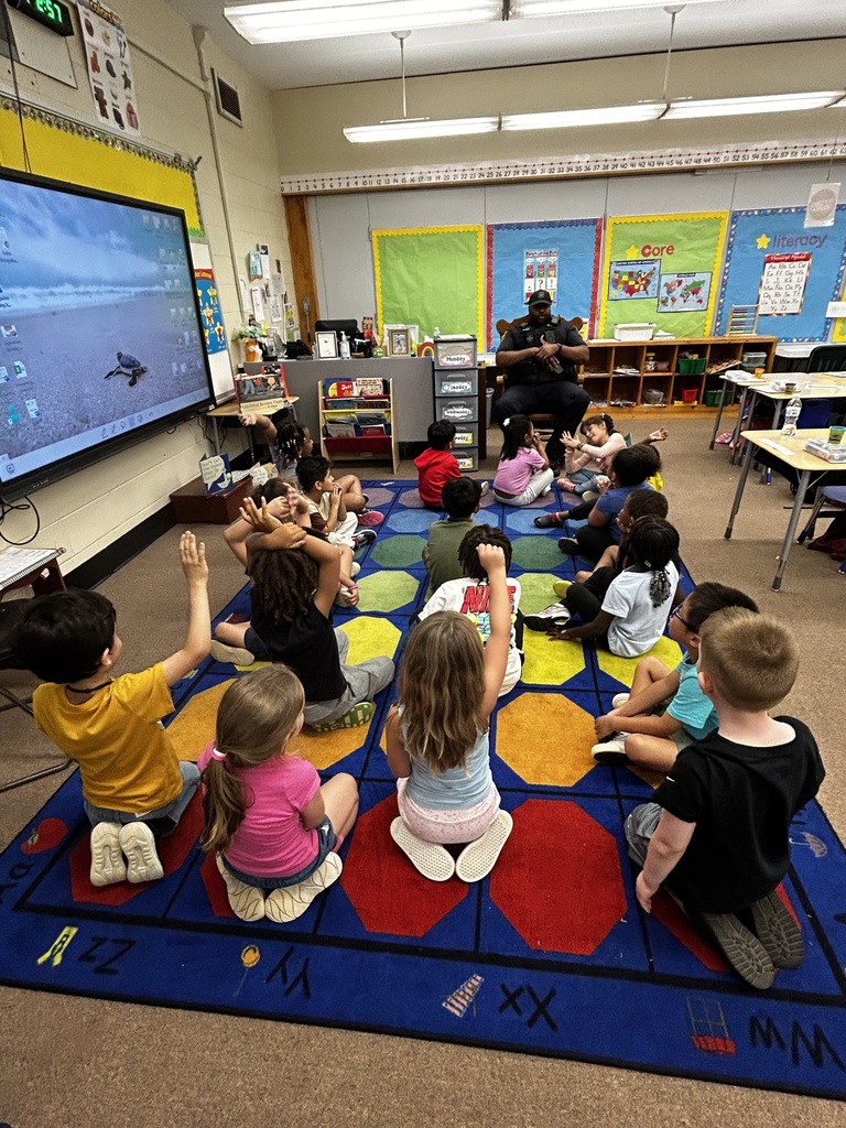 Officer Reed in Ms. Anderson's class