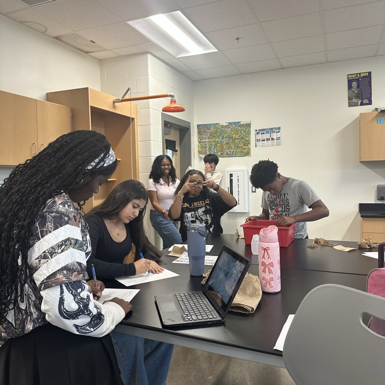 Students testing surface tension! 