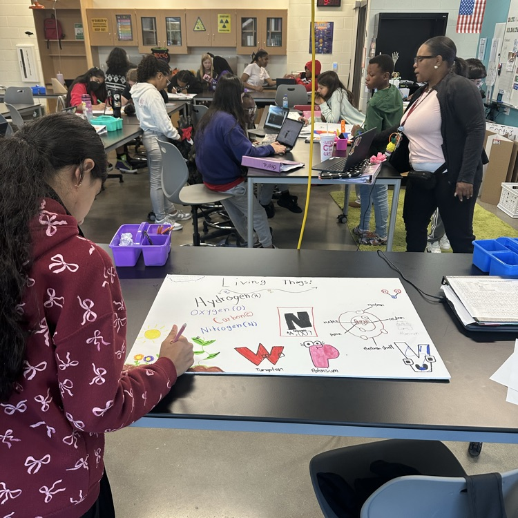 Students working on posters!