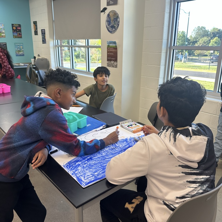Students working on posters!