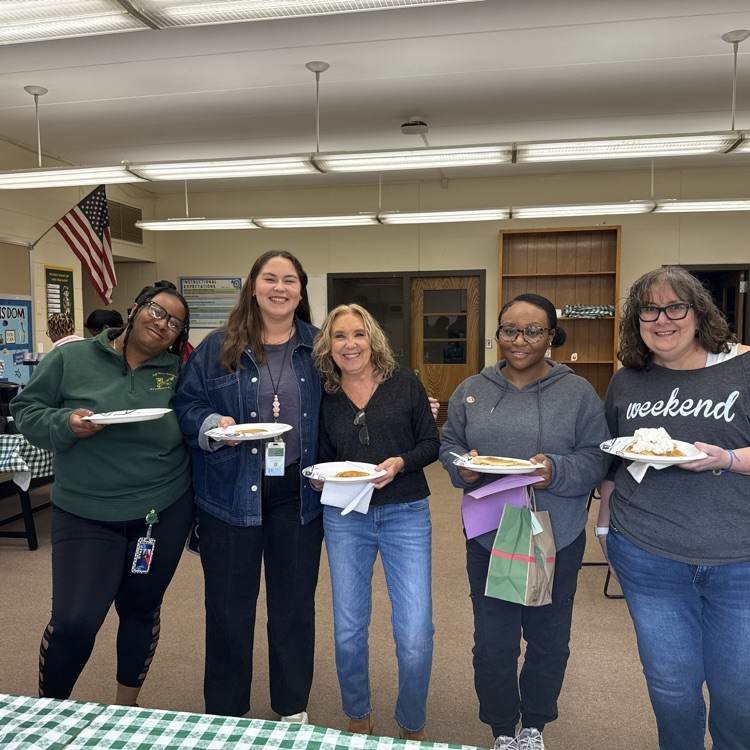 staff enjoying pancakes