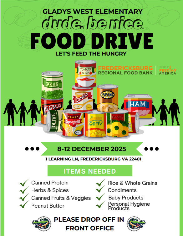 food drive flyer