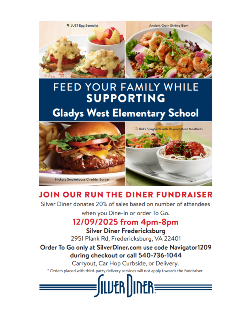 Silver Diner Fundraiser Flyer