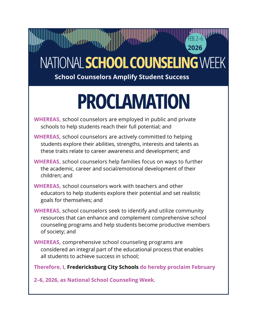 School Counseling Week Proclamation