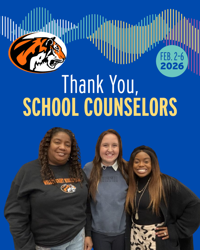Happy National School Counseling Week! Middle school is a time of big changes, and our counselors — Karish Johnson, Celeste Wilson, and Kimberly Cunningham — are there every step of the way. Through guidance, encouragement, and steady support, they help students navigate academics, relationships, and personal growth each day. 💙