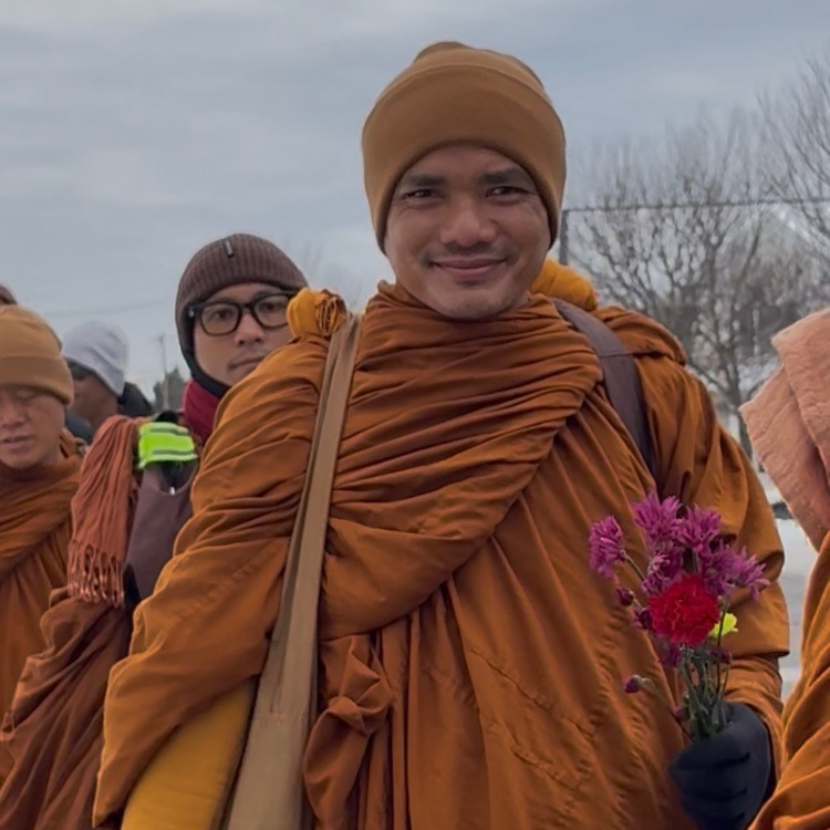 monk smiling 