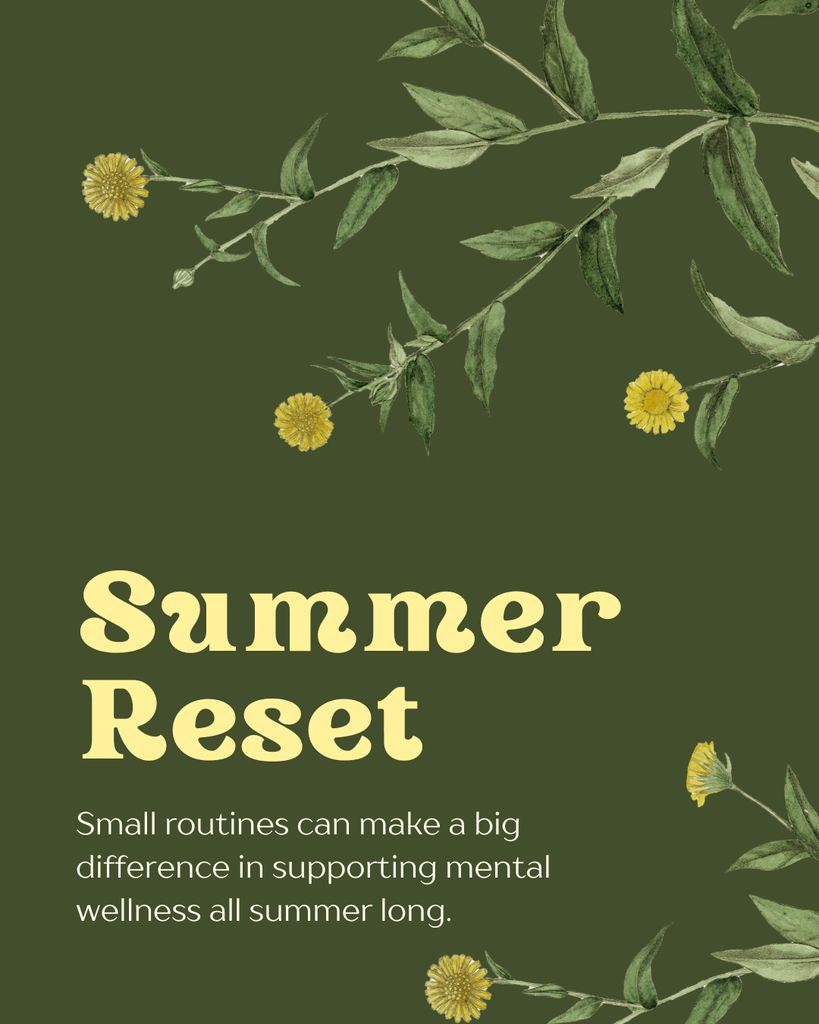 ☀️SCHOOL’S OUT — NOW IT’S TIME TO RESET☀️  Summer is a great time to recharge minds and bodies. This week, try one small wellness activity at home:  ✅Take a family walk  ✅Create a summer bucket list ✅Practice a screen-free hour  ✅Share one thing you’re grateful for each day  Small routines can make a big difference in supporting mental wellness all summer long. 💚