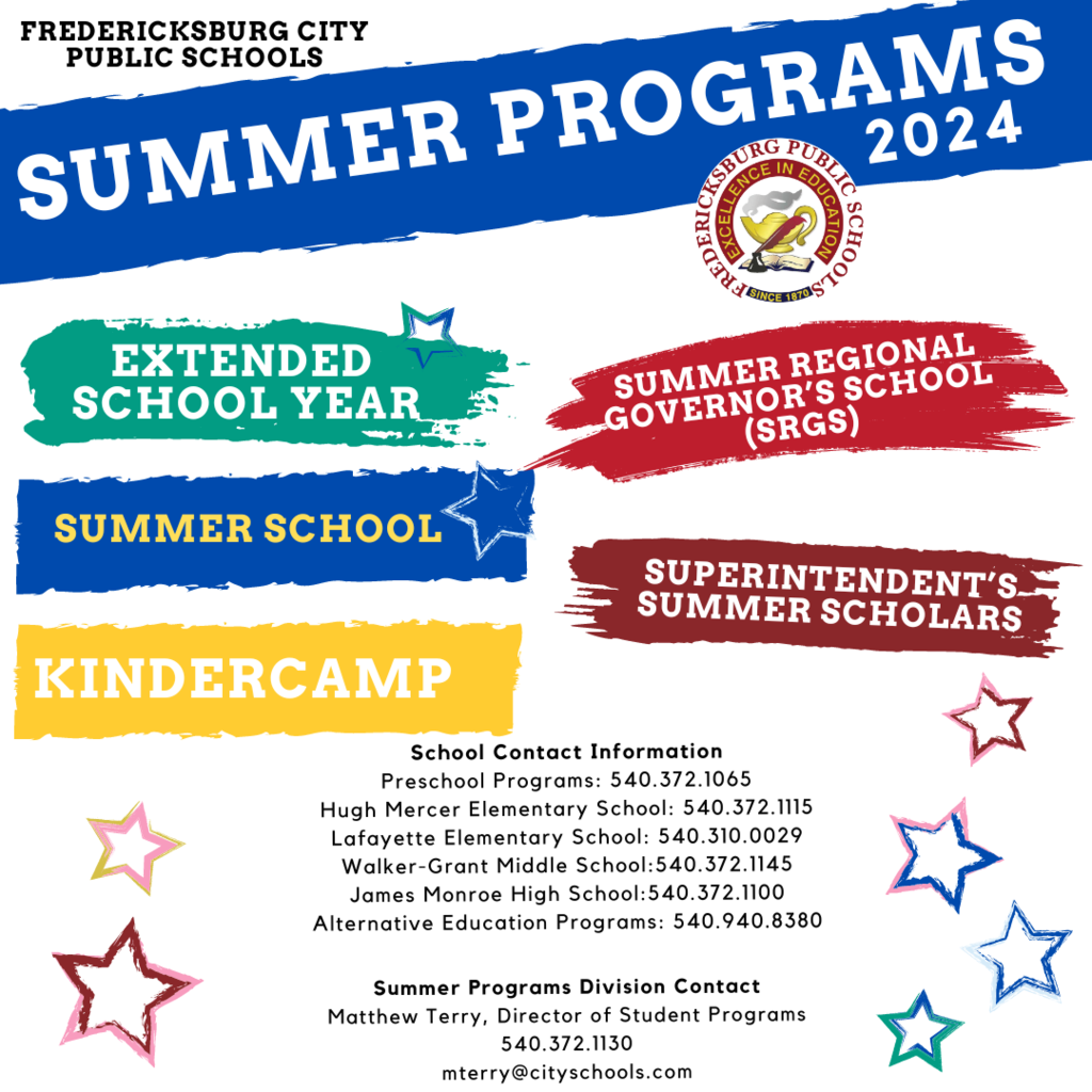 Summer Programs flyer