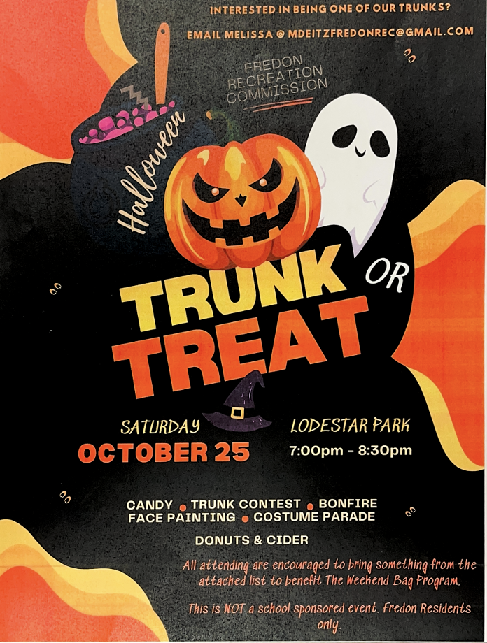 Trunk or Treat with Fredon Rec