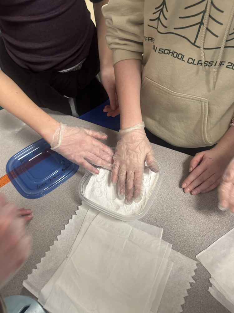 Sixth graders have been studying Ancient Egypt, and along with it, the mummification process! We mummified hotdogs today. Check back with us in 3 weeks to see how they've changed! 