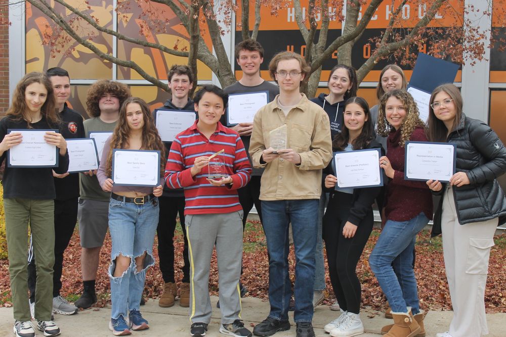 Spectator Staff with ESSPA Awards