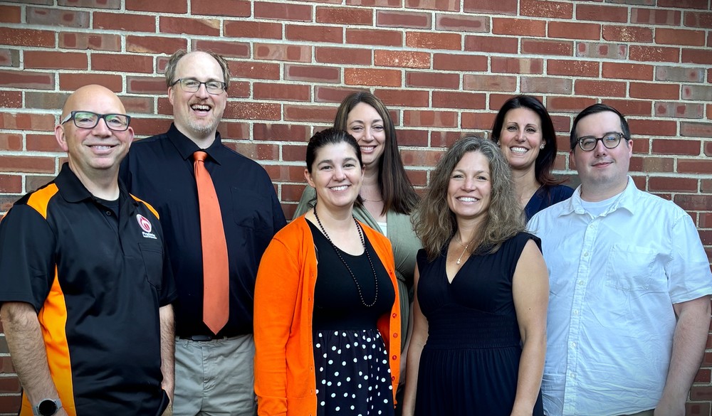 The Fredonia Central Music Department Front Row - Pictured from L to R: Molly Williams, April Hartung Back Row - Kevin Way, Andrew Bennett, Kristen Terreri, Michelle Russ, Ryan Shanahan Not Pictured: Alexandra Goff