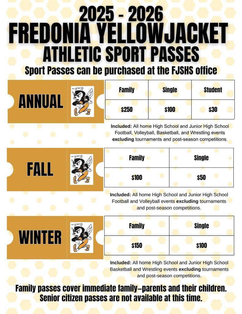 Athletic Sport Passes 2025-2026