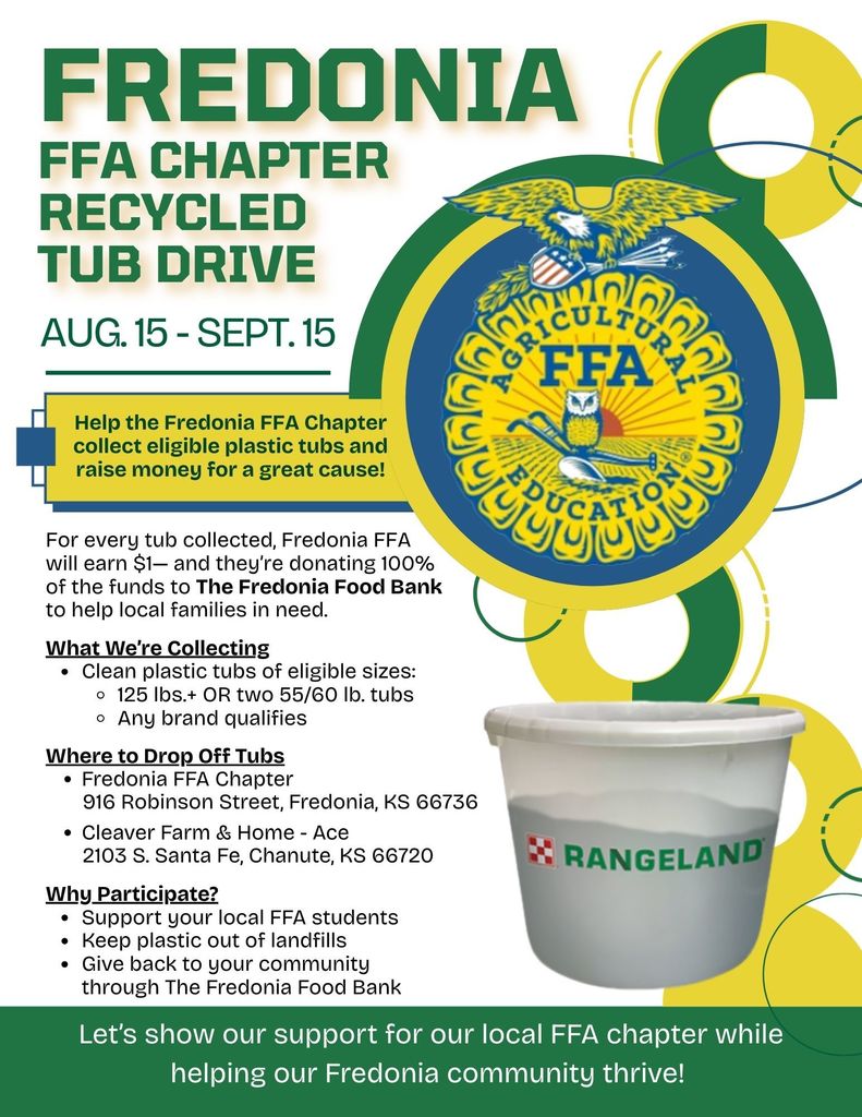 FFA Tub Recycle Event