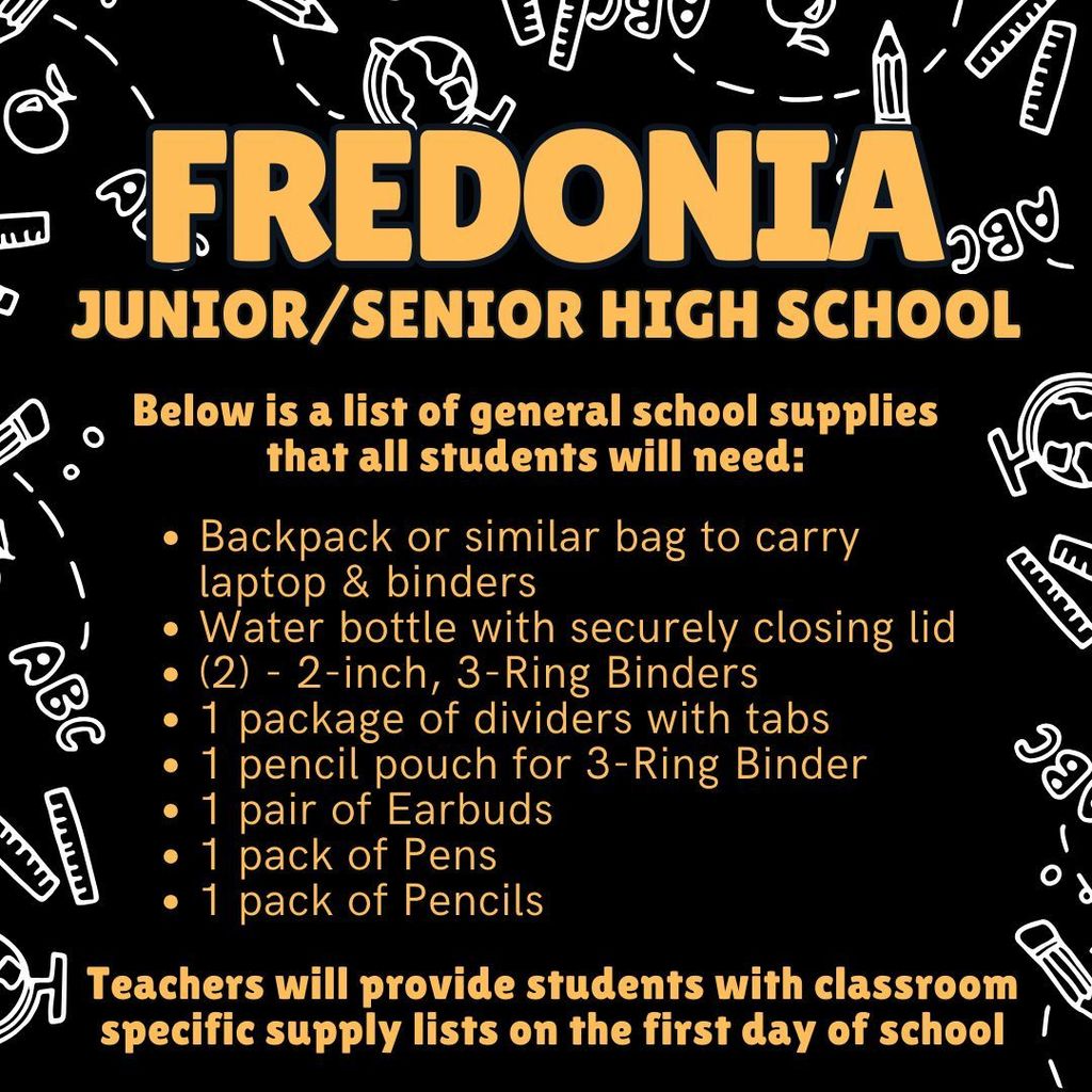FJSHS - General School Supplies - 2025
