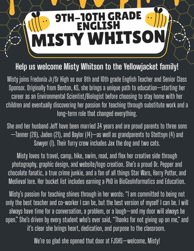 Misty Whitson - HS English