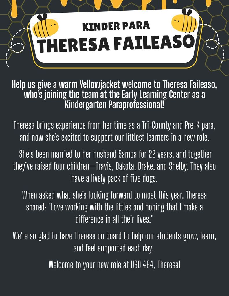Theresa Faileaso - New Role