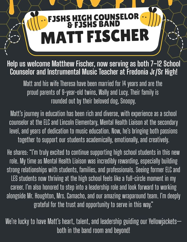 Matt Fischer - New Role